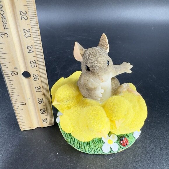 Charming Tails Fitz And Floyd Figurine Resin Whimsical Shhh Don’t Make A Peep - Picture 7 of 13